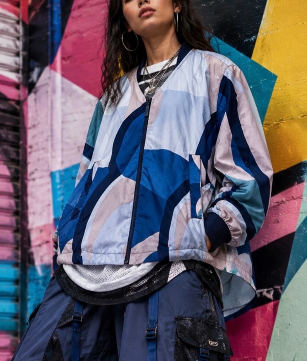 Puma x Careaux Oversized high low quarter zip light weight wind breaker XSmall